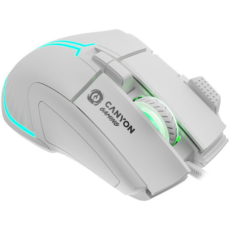 CANYON mouse Fortnax GM-636 RGB 9buttons Wired White [3]