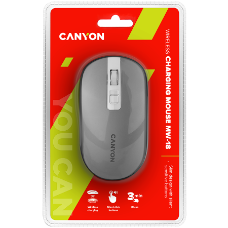 CANYON mouse MW-18 EU Wireless Charge Dark Grey [4]