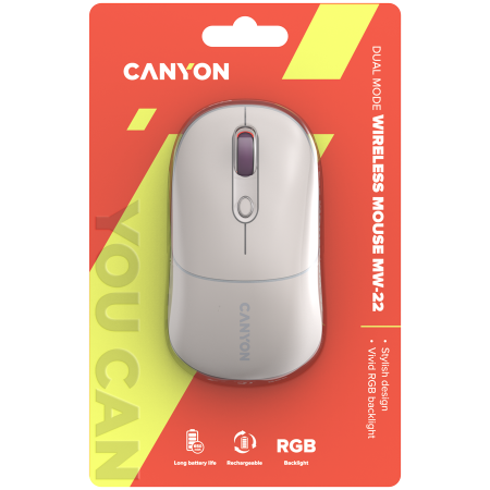 CANYON mouse MW-22 2in1 BT/ Wireless Rice [5]