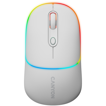 Periferice PC - CANYON mouse MW-22 2in1 BT/ Wireless Snow White