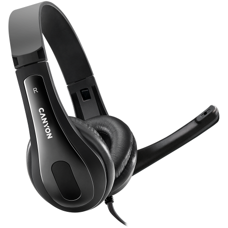 Accesorii Audio Hi-Fi - CANYON PC headset CHSU-1 PC Mic USB 2m Black
