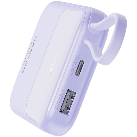 CANYON power bank OnPower 101 built-in cable 10000 mAh PD22.5W Purple [5]