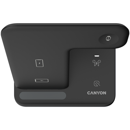 CANYON wireless charger WS-302 15W 3in1 Black [2]