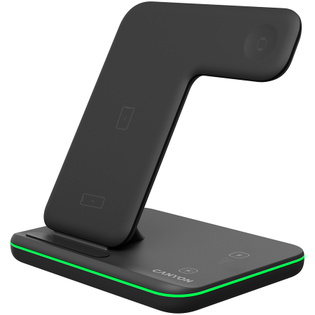 CANYON wireless charger WS-303 15W 3in1 Black [2]