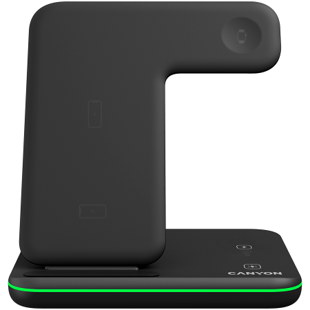 CANYON wireless charger WS-303 15W 3in1 Black [1]