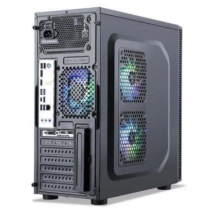 Carcasa Segotep BS Plus neagra, SPCC Steel (0.7mm) ATX Mid Tower, fara sursa (tip ATX, montata sus), interior vopsit negru, 2x 5.25” (extern), 2x3.5” (intern), 3x2.5” (intern), fata – 1x 120mm fans (o [3]