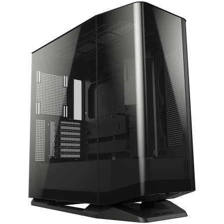 COUGAR | FV270 Black | PC Case | Mid tower / Tempered, Curved Glass Perimeter / Quick Detachable Air Filters / Up to 9 Fans (1x120mm RGB Preinstalled) / Black [1]