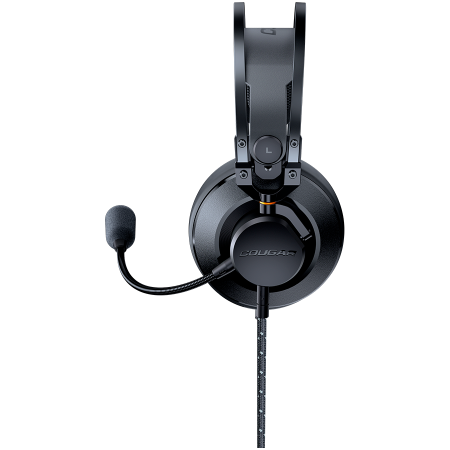 Cougar I VM410 I 3H550P53B.0002 I Headset I 53mm Driver / 9.7mm noise cancelling Mic. / Stereo 3.5mm 4-pole and 3-pole PC adapter / Suspended Headband / Black [2]