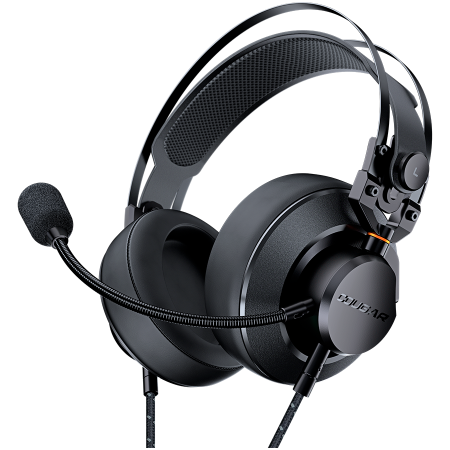 Gaming - Cougar I VM410 I 3H550P53B.0002 I Headset I 53mm Driver / 9.7mm noise cancelling Mic. / Stereo 3.5mm 4-pole and 3-pole PC adapter / Suspended Headband / Black