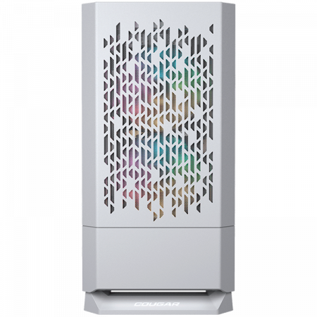 COUGAR | MG140 Air RGB White | PC Case | Mini Tower / Air Vents Front Panel / 3 x ARGB Fans / 4mm TG Left Panel [1]