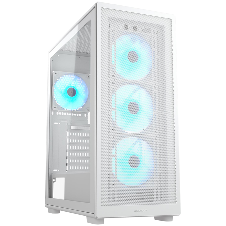 Carcasa - COUGAR MX220 RGB PC Case, Mid Tower, White