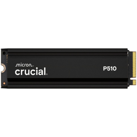 SSD - Crucial P510 2TB PCIe Gen5 NVMe 2280 M.2 SSD with heatsink
