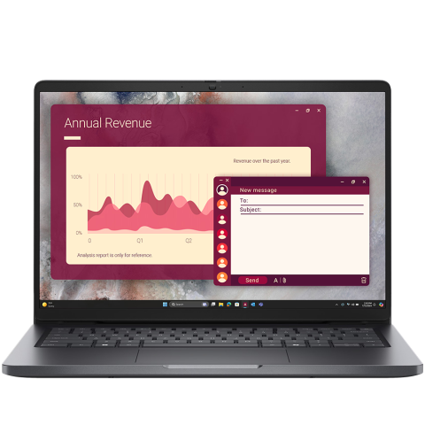 Notebook & Tablet - Dell Pro 14,14"FHD+(1920x1200)300nits 45% NTSC,Intel Core Ultra 7 265U(12 TOPS NPU 12cores/5.3GHz)vPro,32GB(1x32)5600MT/s,1TB SSD,Integrated Intel Graphics,Wi-Fi 6E AX211(2x2)+BT,Backlit Kb,FGP,3cell 