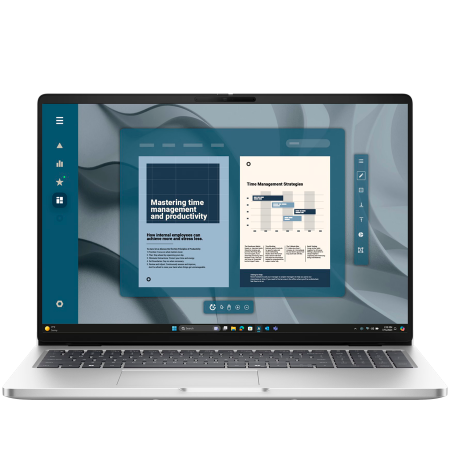 Notebook & Tablet - Dell Pro 16,16"FHD+(1920x1200)60Hz 300nits 45% NTSC,AMD Ryzen AI 7 350(8cores/5.0GHz),16GB(1x16)5600MT/s,512GB SSD,AMD Radeon 860M Graphics,Wi-Fi 6E MT7922(2x2)+BT,Backlit Kb,FGP,3cell 55WHr,Win11Pro,
