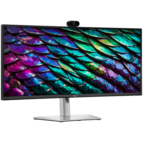 Monitoare & TV & Proiectoare - Dell Pro P 34 USB-C Hub Conferencing Monitor - P3426WEB 34.1" WQHD 3440x1440 at 100Hz, 99% sRGB (CIE 1931), 109 PPI, 21:9, IPS, AG, 300 cd/m2, 1500:1, 178/178, 5ms/8ms, HDMI, DP, USB A/B/C ,RJ45 , Web