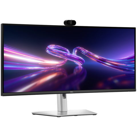Monitoare & TV & Proiectoare - Dell Pro P 34 USB-C Hub Webcam Monitor - P3426WEV 34.1" WQHD 3440x1440 at 100Hz, 99% sRGB (CIE 1931), 109 PPI, 21:9, IPS, AG, 350 cd/m2, 1500:1, 178/178, 5ms/8ms, HDMI, DP, USB A/B/C, RJ45, Swivel, He