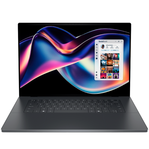 Notebook & Tablet - Dell XPS 16,16.0" 3.2K Touch 20-120Hz OLED 400 nits,Intel Core Ultra X7 358H(18MB/4.8GHz),32GB LPDDR5x 9600MT/s,1TB(M.2)PCIe NVMe SSD,Intel Arc Graphics,Wi-Fi 7 2230(2x2)+BT6,Graphite Backlit Keyboard