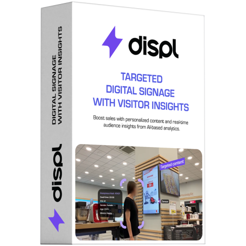 Software - Displ, Targeted Digital Signage with Visitors Insights, 1 year license