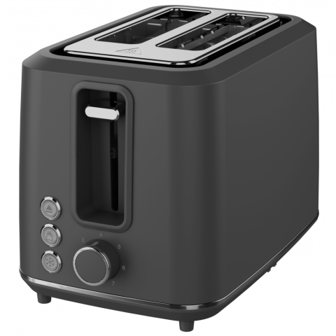 Electric Toaster, Grey, 220-240V, 50-60Hz, 920-1080W, 2 slots, 3 modes, 7 browning levels [1]