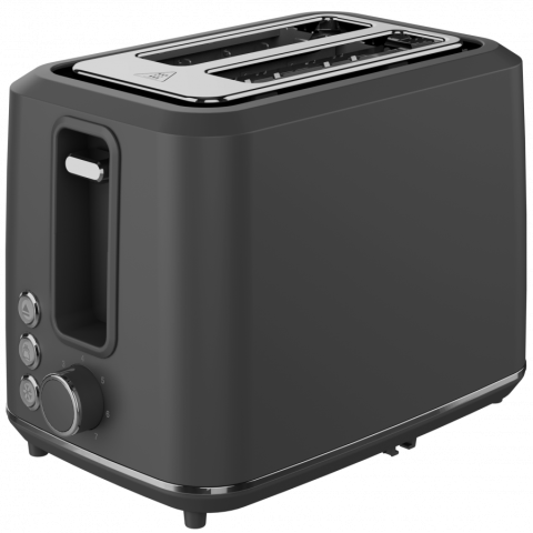 AGD - Electric Toaster, Grey, 220-240V, 50-60Hz, 920-1080W, 2 slots, 3 modes, 7 browning levels