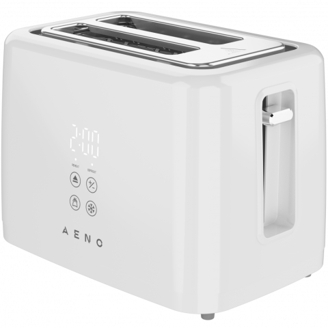 AGD - Electric Toaster, White, 220-240V, 50-60Hz, 780-930W, 2 slots, 3 modes, 7 browning levels