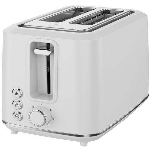 Electric Toaster, white, 220-240V, 50-60Hz, 920-1080W, 2 slots, 3 modes, 7 browning levels [1]