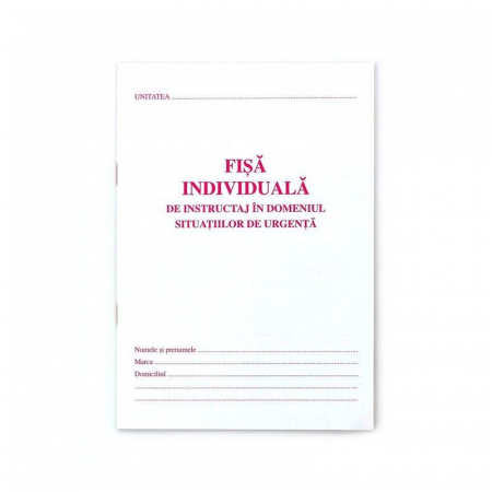 Formulare tipizate - FISA INDIVIDUALA PSI (ISU)