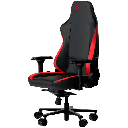 LORGAR Embrace 533, Gaming chair, PU eco-leather, 1.8 mm metal frame, multiblock mechanism, 4D armrests, 5 Star aluminium base, Class-4 gas lift, 75mm PU casters, Black + red [1]