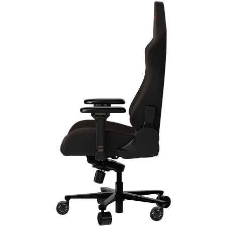 LORGAR Ace 422, Gaming chair, Anti-stain durable fabric, 1.8 mm metal frame, multiblock mechanism, 4D armrests, 5 Star aluminium base, Class-4 gas lift, 75mm PU casters, Black + red [4]