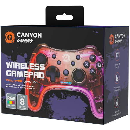 CANYON gamepad Brighter GPW-04 Dongle Wireless Crystal [1]