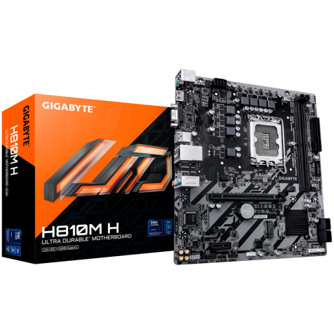Placa de baza - GIGABYTE H810M H, Socket 1851, 2x DDR5, mATX