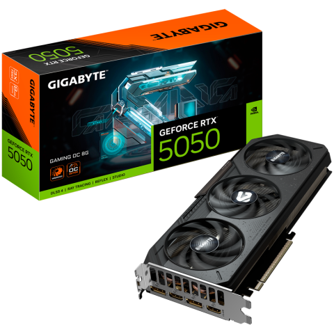 Cabluri - GIGABYTE Video Card NVidia GeForce RTX 5050 GAMING OC 8G, 8 GB GDDR6, PCI-E 5.0, 2xDP, 2xHDMI