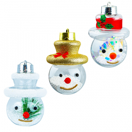 Stickere decorative - GLOBURI POM CRACIUN, 9 CM GLOB-01