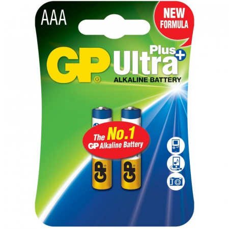 Baterii, acumulatori si incarcatoare - Baterii GP Batteries Ultra Alcaline Plus R3, 2 buc