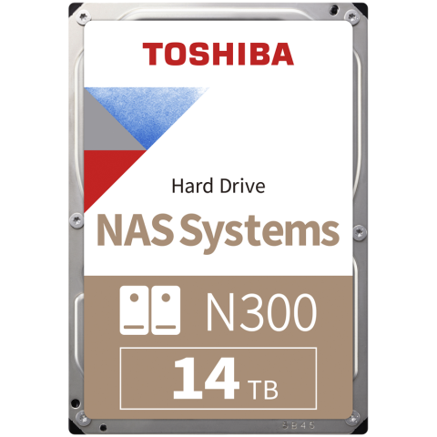 Desktop PC & Componente - HDD NAS TOSHIBA N300 14TB CMR, 3.5'', 512MB, 7200RPM, SATA, TBW: 180
