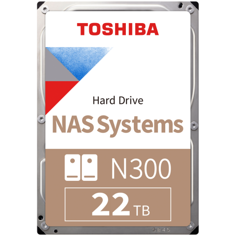 Desktop PC & Componente - HDD NAS TOSHIBA N300 22TB CMR, 3.5'', 512MB, 7200RPM, SATA, TBW: 180