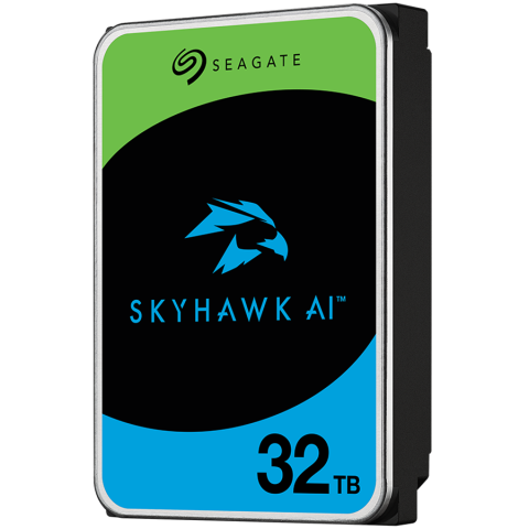 Desktop PC & Componente - HDD Video Surveillance SEAGATE SkyHawk AI 32TB CMR, 3.5", 512MB, SATA, Rescue Services 3 ani, TBW: 550