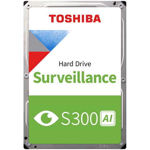 Desktop PC & Componente - HDD Video Surveillance TOSHIBA S300 AI 10TB CMR, 3.5'', 512MB, 7200RPM, SATA, 64 cameras, 24/7, TBW: 550