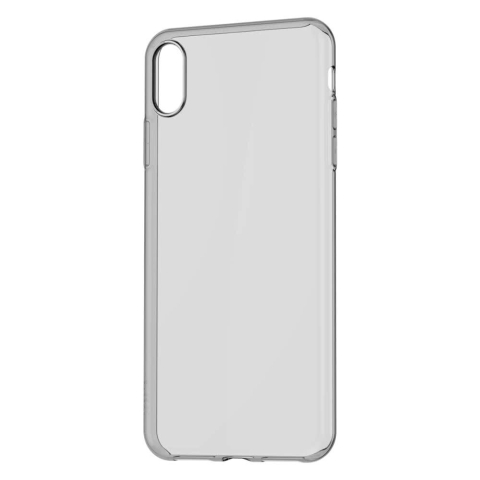 Telefoane & accesorii - Husa antisoc silicon Baseus, ultrasubtire, Compatibila cu iPhone XS Max, negru transparent