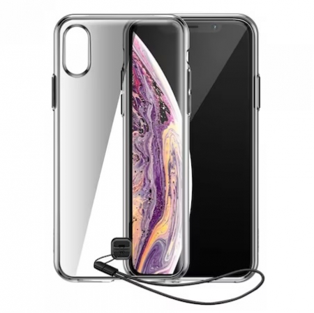 Husa Baseus Key Case, pentru iPhone XS Max, Negru Transparent [1]