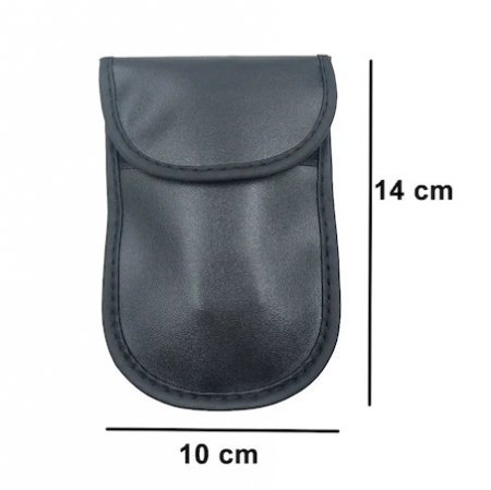 Husa Cheie Auto, RFID Blocker, Protectie Antifurt, Negru [3]
