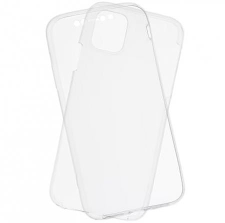 Husa compatibila cu Apple iPhone 11 Pro Max - 360 Grade Silicon TSS, Transparent [2]