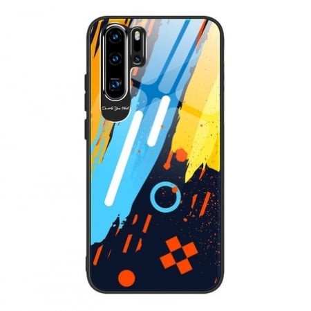 Huse telefoane - Husa de protectie, Color Tempered Glass Pattern 1, iPhone X/XS, Multicolor