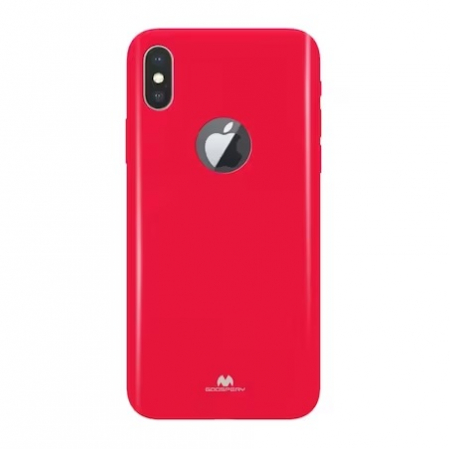 Huse telefoane - Husa de protectie, Mercury Jelly, Logo Hole, Compatibila cu iPhone XS Max, Fuchsia