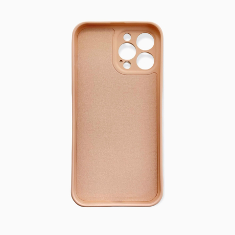 Husa iPhone 13 Pro Max X-level Thin Original, Silicon culoare roz-piersica, catifea interior [1]