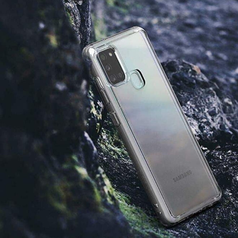 Husa Loomax de protectie pentru Samsung A21 S, silicon subtire, 2 mm, transparent [2]