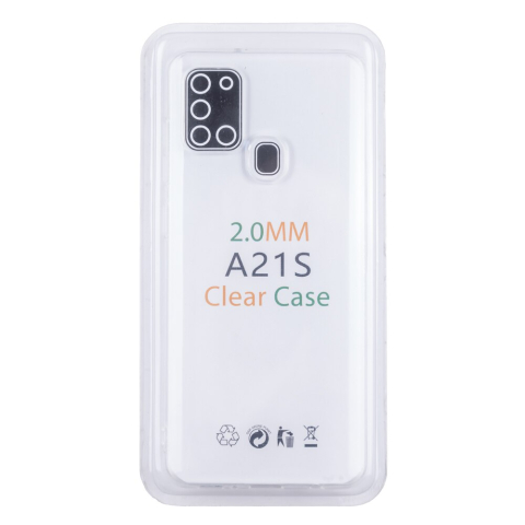 Husa Loomax de protectie pentru Samsung A21 S, silicon subtire, 2 mm, transparent [5]