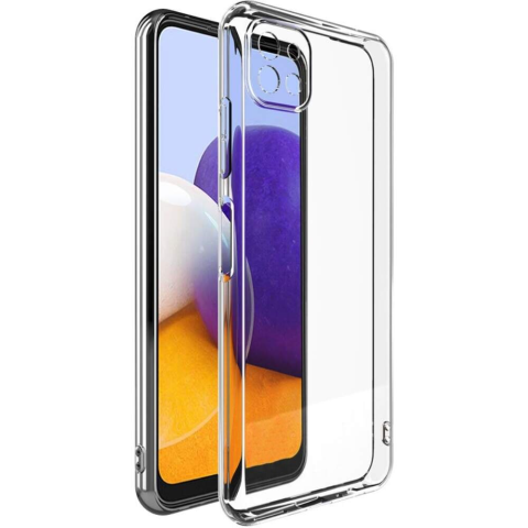 Husa Loomax de protectie pentru Samsung A22 5G, silicon subtire, 2 mm, transparent [1]