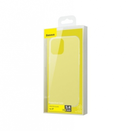 Husa Premium Baseus Cu Spate Sticla Matta Si Rama Din Silicon Pentru iPhone 12 Mini [3]