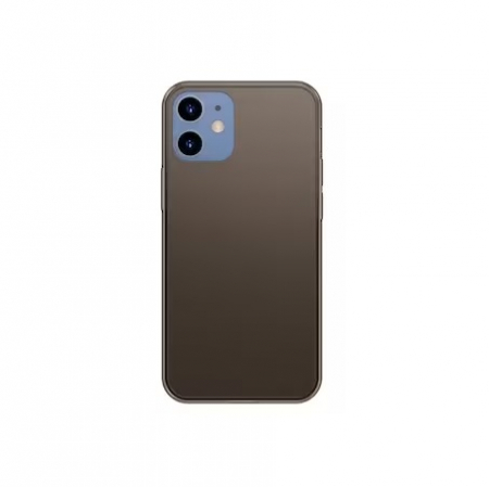 Telefoane & accesorii - Husa Premium Baseus Cu Spate Sticla Matta Si Rama Din Silicon Pentru iPhone 12 Mini